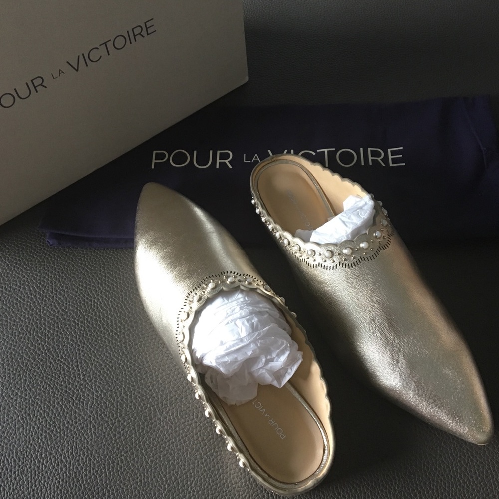💫🆕 aso Anthropologie PLV ღ Giselle Leather Mule - Picture 6 of 8